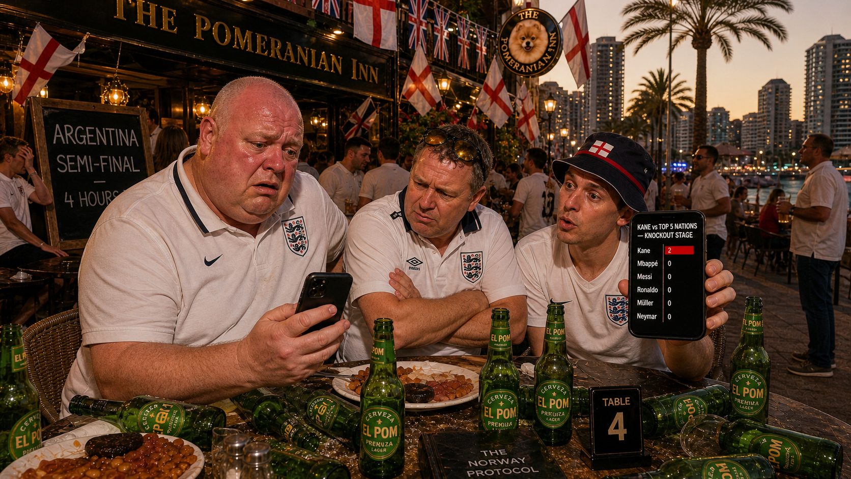 Dave going pale as Jonny shows him Kane stats, Tel grimly nodding