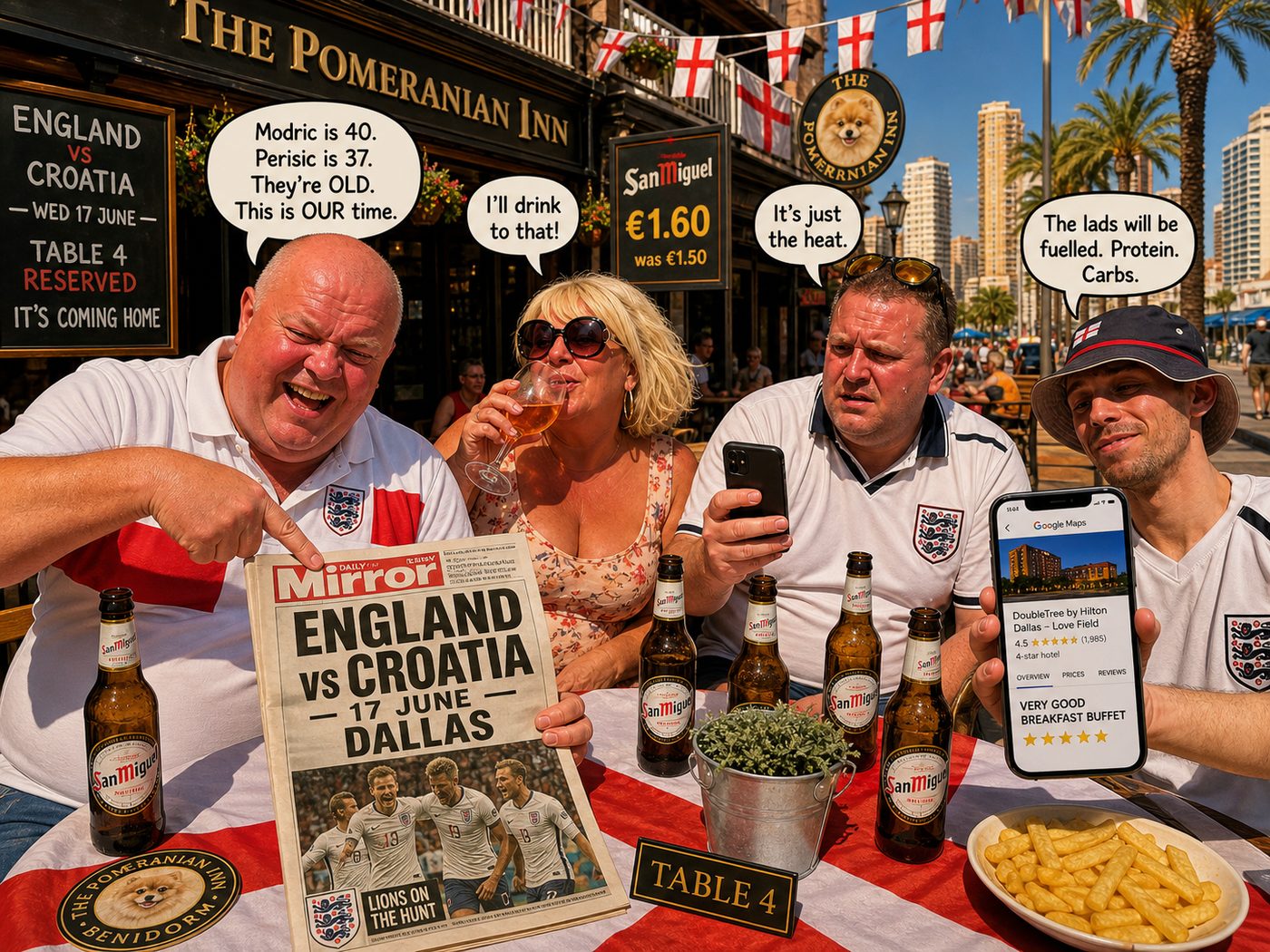 Dave dismissing Croatia at Table 4