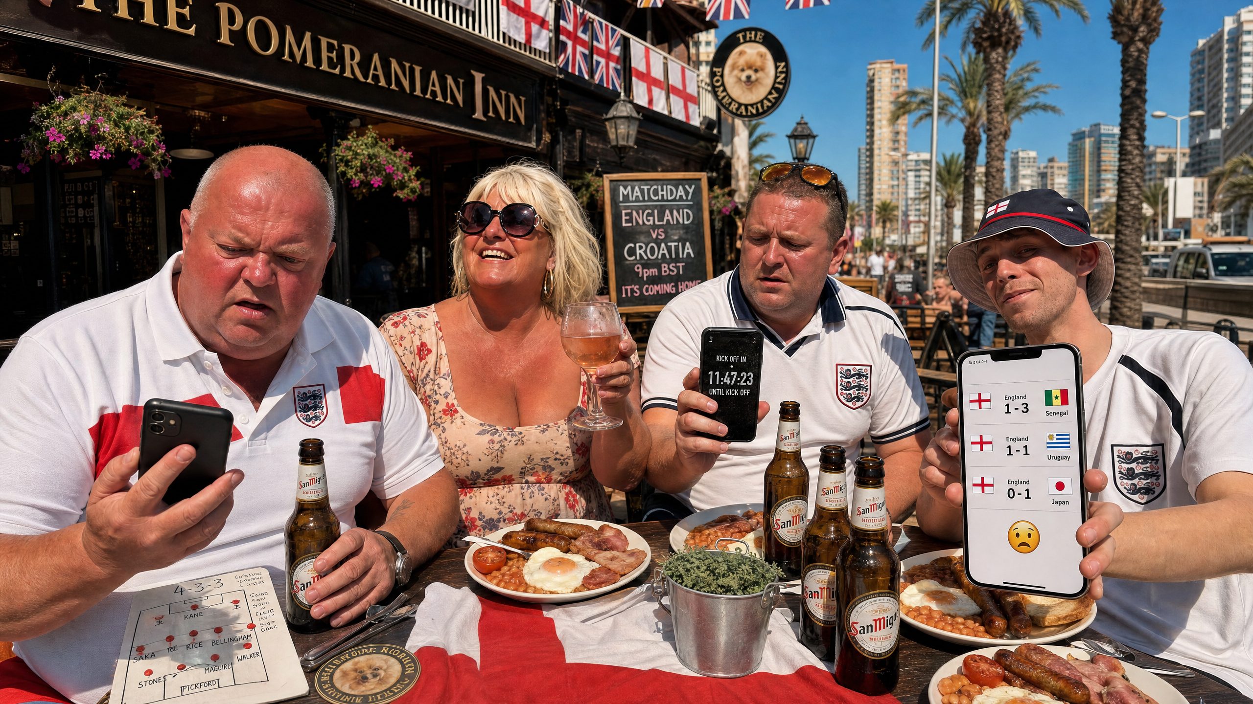 Table 4 matchday morning full English breakfast