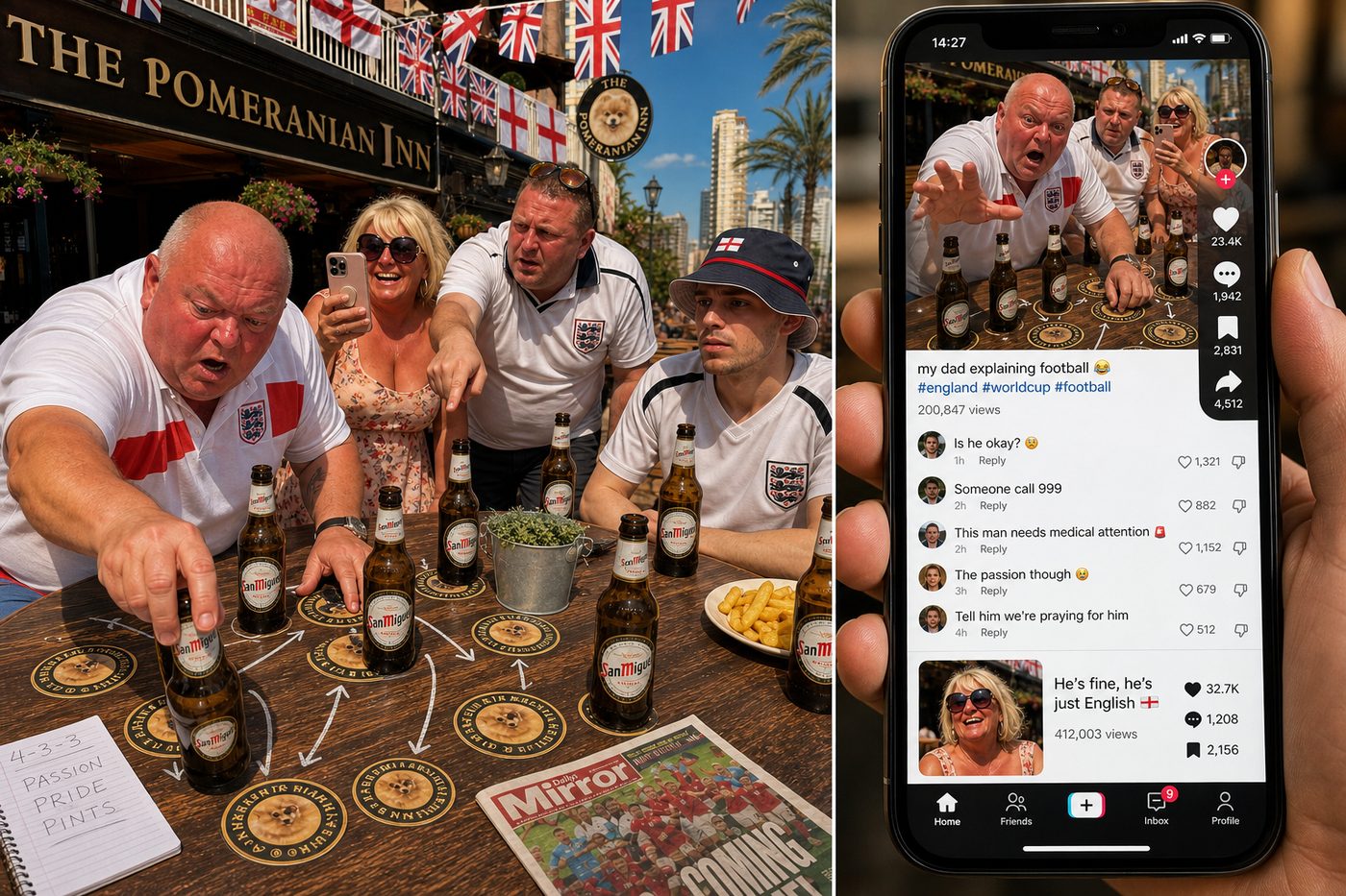 Sharon's viral TikTok — Dave's beer mat tactics