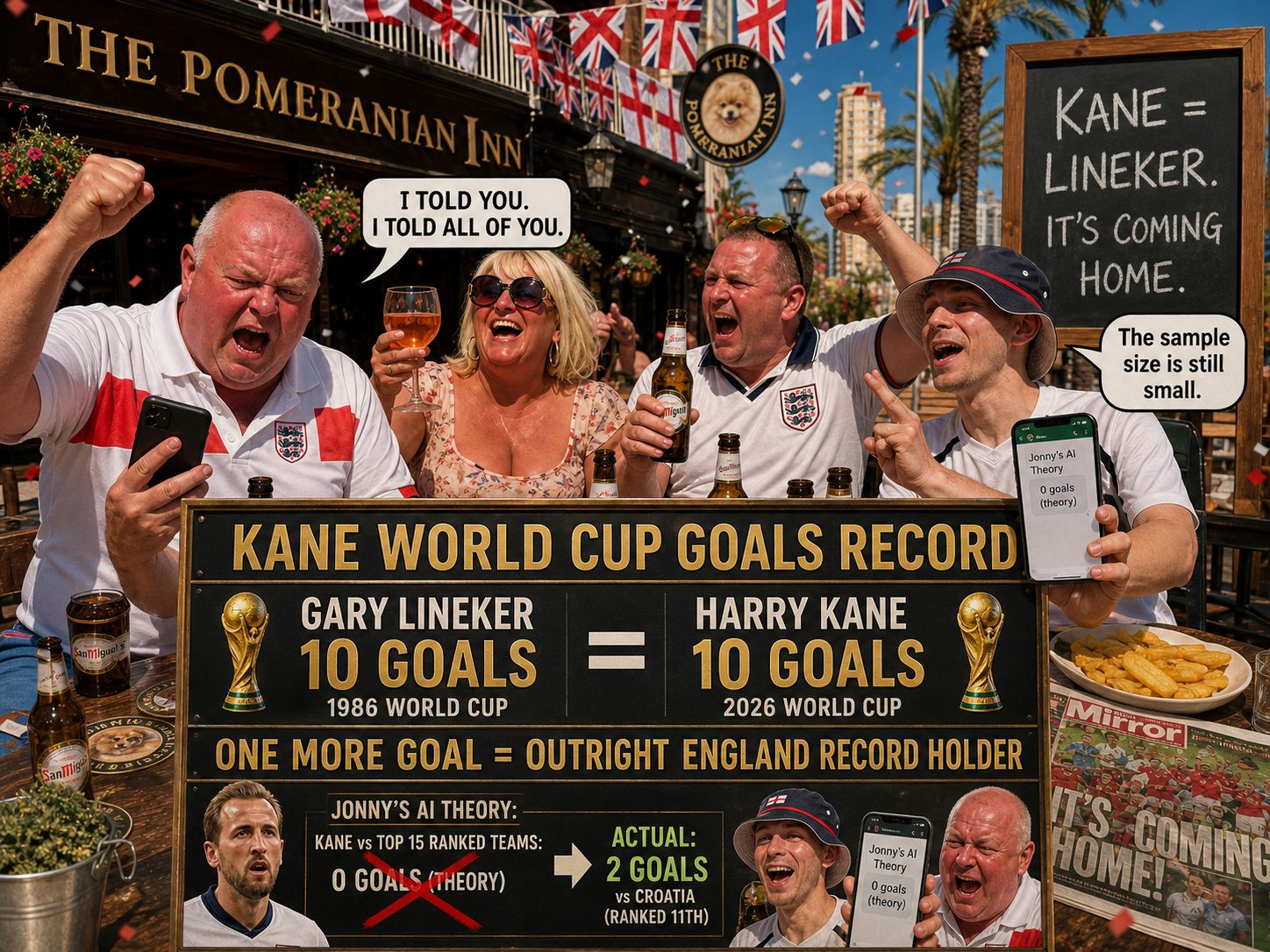 Kane equals Lineker World Cup record